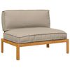vidaXL Conjunto de Sof&aacute;s Liso Cinzento-acastanhado 120 x 92 x 69 cm