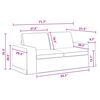 vidaXL Conjunto de Sof&aacute;s 2 pcs Cinza Escuro 182 x 80 x 82 cm tecido