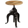 vidaXL Mesa de bar madeira de mangueira maci&ccedil;a 60x(76-110) cm
