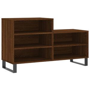 vidaXL Sapateira 102x36x60 cm derivados de madeira carvalho castanho