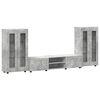 vidaXL Conjunto de m&oacute;vel de TV FLORIN 3 unid. Cinzento