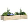 vidaXL Floreira Ivory 195 x 100 x 45 cm A&ccedil;o Galvanizado