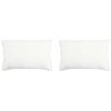 vidaXL Almofada 2 unid. 50 x 70 cm Fibra de bambu Branco