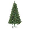 vidaXL &Aacute;rvore Natal artificial pr&eacute;-iluminada c/ bolas e pinhas 150 cm