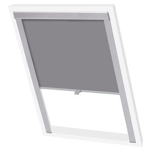 vidaXL Persiana de enrolar opaca cinzento CK04, GGL e GGU