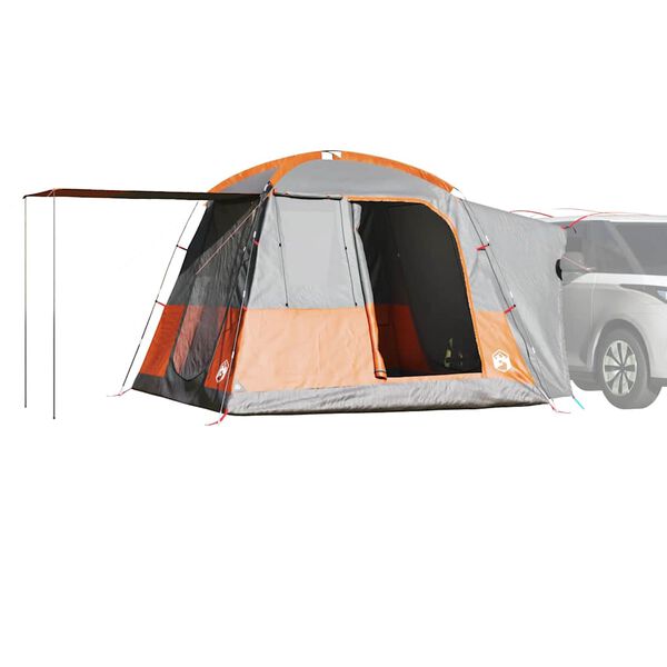 vidaXL Tenda de campismo p/ 4 pessoas impermeável cinzento/laranja