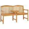 vidaXL Banco Rosa Esculpido &agrave; M&atilde;o 150,5 x 60 x 95 cm Natural