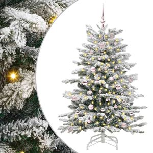 vidaXL &Aacute;rvore de Natal Articulada Artificial Branco 150 cm PE e PVC