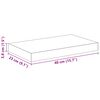 vidaXL Prateleiras de parede 4 pcs 40x23x3,8 cm MDF cinzento-cimento