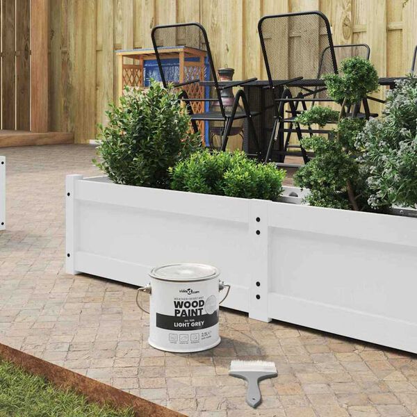 vidaXL Tinta para madeira Cinzeto 16,5 x 16,5 x 15,9 cm