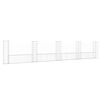 vidaXL Cesto gabi&atilde;o em forma de U c/ 5 postes 500x20x100 cm ferro