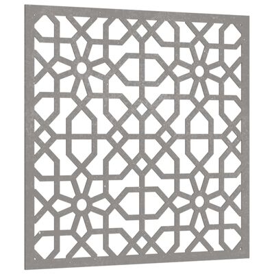 vidaXL Decoração p/ muro de jardim 55x55 cm aço corten design árabe