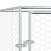 vidaXL Canil de exterior 8x4x2 m a&ccedil;o galvanizado prateado