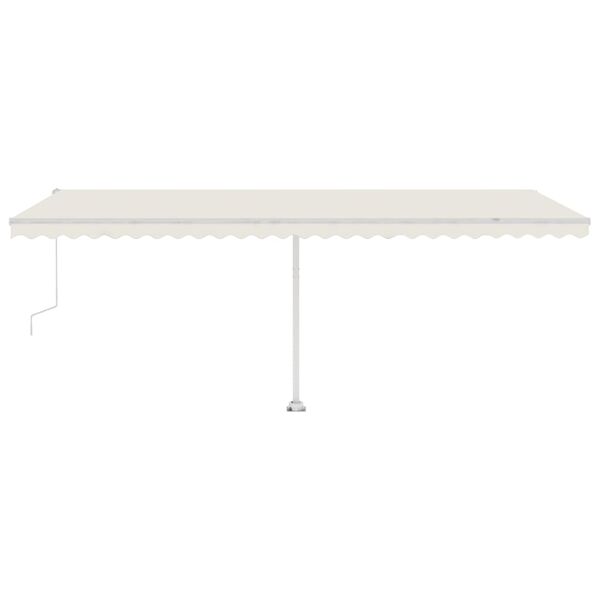 vidaXL Toldo autom&aacute;tico independente 600x350 cm cor creme