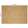 vidaXL Tapetes de &aacute;rea Retangular Castanho 160 x 230 cm Juta