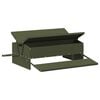 vidaXL Comedouro de Pedal para Frango Verde Oliva 75 x 53 x 20,5 cm