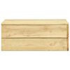 vidaXL Mesa de jardim 75x75x31 cm madeira de pinho impregnada