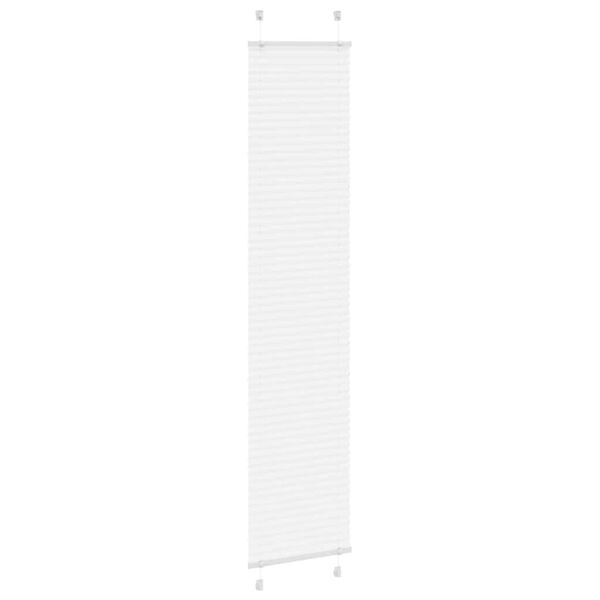vidaXL Branco Plissada Cega 45x200 cm Largura Tecido 44,4 cm Poli&eacute;ster