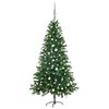 vidaXL &Aacute;rvore Natal artificial pr&eacute;-iluminada c/ bolas 150 cm verde