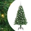 vidaXL &Aacute;rvore de Natal Artificial Verde 150 cm PVC, A&ccedil;o e Pl&aacute;stico