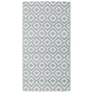 vidaXL Tapete de exterior 80x150 cm ARAKIL PP cinzento