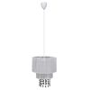 Lustre pendente moderno de cristal branca