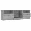 vidaXL M&oacute;vel de TV 150x33,5x45 cm derivados de madeira cinzento sonoma