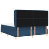 vidaXL Cama Box Springs com Colch&atilde;o Cinza Escuro 90x190 cm Azul tecido
