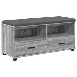 vidaXL Banco de Hall Sonoma cinza 100 x 38 x 46 cm