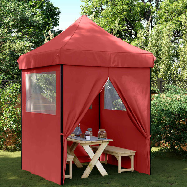 vidaXL Tenda de Festa Borgonha 200 x 200 x 306 cm Tecido Oxford