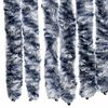 vidaXL Cortina anti-insetos 56x200 cm chenille azul e branco