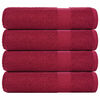 vidaXL Toalhas de m&atilde;os FROGN 4 pcs 50x100 cm 360 g/m&sup2; bord&ocirc;