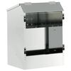 vidaXL Comedouro para Coelhos Prateado 64.5 x 25.5 x 45.5 cm