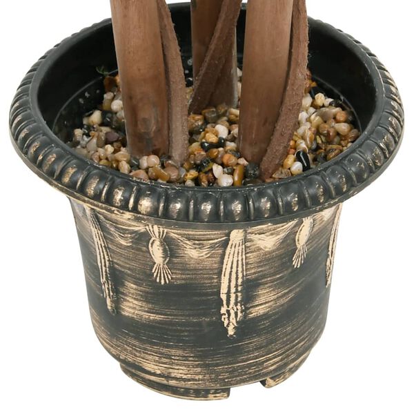 vidaXL Planta artificial buxo em forma de esfera com vaso 119 cm verde