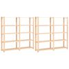 vidaXL 2 unidades arruma&ccedil;&atilde;o 5 prateleiras 170x38x170cm pinho 500 kg