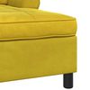 vidaXL Chaise Lounge com almofada Amarelo 91 x 157 x 91 cm Veludo