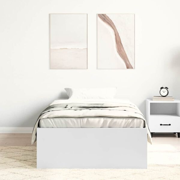vidaXL Estrutura de cama 90x200 cm branco