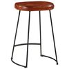 vidaXL Bancos de bar 2 pcs 41x29x62 cm castanho-escuro