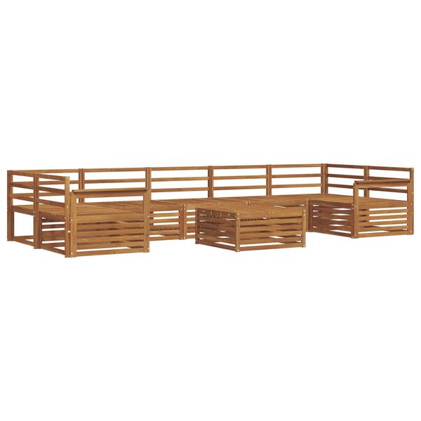 vidaXL Conjunto de Sof&aacute;s para Exterior 8 pcs Natural