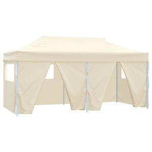 vidaXL Tenda de Festa 291 x 580 x 315 cm Creme Tecido Oxford