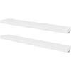 vidaXL Prateleiras de parede para livros/DVD MDF branco