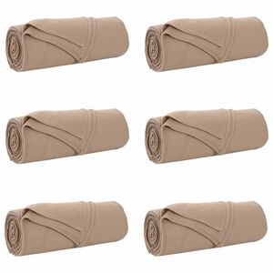 vidaXL Cobertores de Sof&aacute; 6 unid. Camelo 350 x 270 cm 8.09 kg L&atilde;
