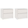 vidaXL Mesas de cabeceira 2 pcs 40x30,5x35,5 cm pinho maci&ccedil;o branco