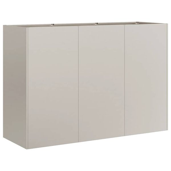 vidaXL Floreira enferrujada 120x40x80 cm a&ccedil;o resistente
