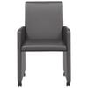 vidaXL Cadeiras de Jantar com Rodas 2 pcs Cinzeto 57 x 66 x 94 cm