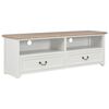 vidaXL Móvel de TV 120x30x40 cm madeira branco