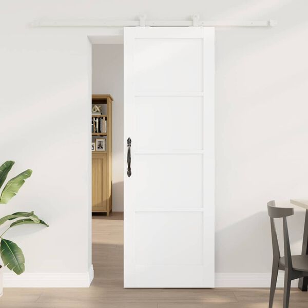 vidaXL Porta Deslizante ORKDAL Branco 73,5 x 211 cm