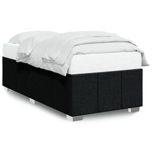 vidaXL Estrutura de cama sem colch&atilde;o 80x200 cm tecido preto