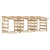vidaXL P&eacute;rgolas com telhados 3 pcs pinho impregnado 100x90x100 cm