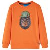 Sweatshirt para crian&ccedil;a laranja-escuro 116